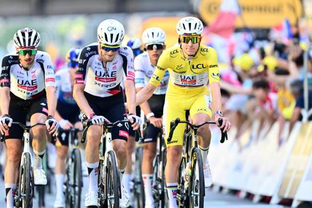 Tour de France 2026 Stage 17 VOIRON, FRANCE - JULY 22 : Pogacar Tadej (SLO) of UAE Team Emirates - XRG during stage 17 of the 113rd edition of Tour de France an UCI World Tour 2.UWT cycling road race stage for Men Elite of 175 km with start in Chambery and finish in Voiron on July 22, 2026 in Voiron, France, 22 07 2026 ( Motordriver Kurt Vandenborre - Voiron France  Copyright: xPeterxDexVoechtx