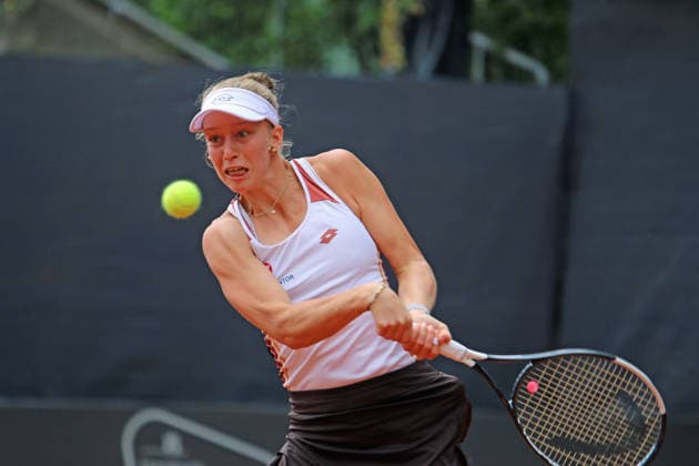 MSC Hamburg Ladies Open WTA, Tennis Damen 250) am Rothenbaum: Sinja Kraus (Österreich) im Achtelfinale. *** MSC Hamburg Ladies Open WTA 250 at Rothenbaum: Sinja Kraus of Austria Advances to the Round of 16