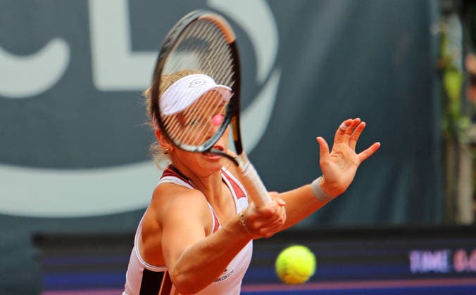 MSC Hamburg Ladies Open WTA, Tennis Damen 250) am Rothenbaum: Sinja Kraus (Österreich) im Achtelfinale. *** MSC Hamburg Ladies Open WTA 250 at Rothenbaum: Sinja Kraus of Austria Advances to the Round of 16