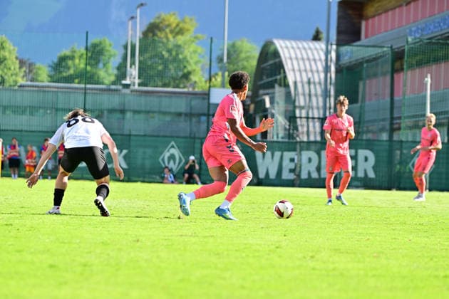 22.07.2026, AUT, Freundschaftsspiel SV Werder Bremen vs Fagiano Okayama Fussball, Saison 2026 2027), Paul Erevbenagie Werder Bremen 38) Zell am Ziller Parkstadion Zillertal Österreich *** July 22, 2026, Austria, Friendly Match: SV Werder Bremen vs. Fagiano Okayama, Soccer, 2026–2027 Season, Paul Erevbenagie, Werder Bremen 38, Zell am Ziller Parkstadion Zillertal, Austria Copyright: xnordphotoxGmbHx xKFOTOx