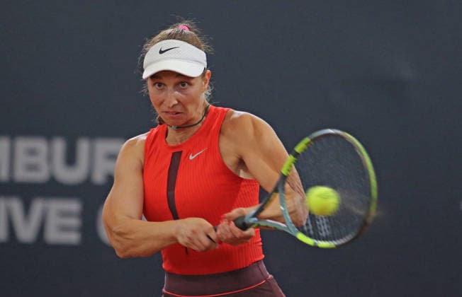 MSC Hamburg Ladies Open WTA, Tennis Damen 250) am Rothenbaum: Tamara Korpatsch (Deutschland) im Achtelfinale. *** MSC Hamburg Ladies Open WTA 250 at Rothenbaum: Tamara Korpatsch of Germany Advances to the Round of 16