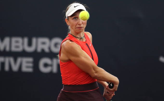 MSC Hamburg Ladies Open WTA, Tennis Damen 250) am Rothenbaum: Tamara Korpatsch (Deutschland) im Achtelfinale. *** MSC Hamburg Ladies Open WTA 250 at Rothenbaum: Tamara Korpatsch of Germany Advances to the Round of 16
