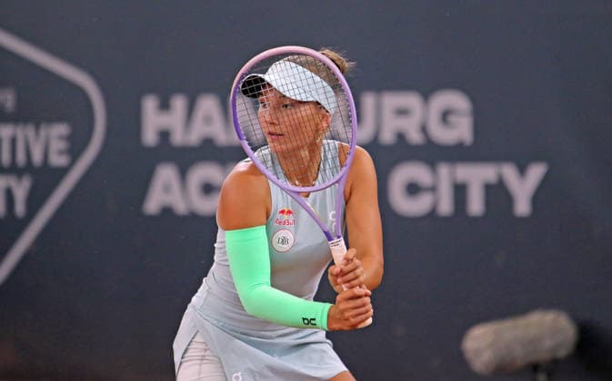 MSC Hamburg Ladies Open WTA, Tennis Damen 250) am Rothenbaum: Julia Stusek (Deutschland) im Achtelfinale. *** MSC Hamburg Ladies Open WTA 250 at Rothenbaum: Julia Stusek of Germany Advances to the Round of 16