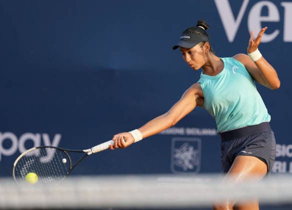 37th WTA, Tennis Damen Palermo Ladies Open 2026 Yasmine Kabbaj of Morocco plays during the 37th Palermo Ladies Open WTA 125 in Palermo, Italy, on July 22, 2026. Palermo Italy  Copyright: xGabrielexMaricchiolox originalFilename:maricchiolo-37thwtap260722_np9A4.jpg