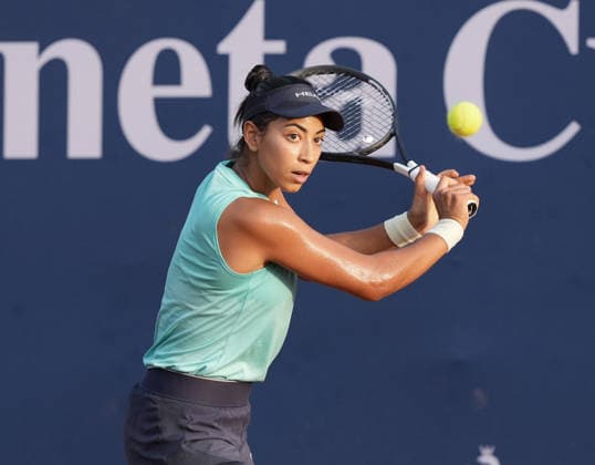 37th WTA, Tennis Damen Palermo Ladies Open 2026 Yasmine Kabbaj of Morocco plays during the 37th Palermo Ladies Open WTA 125 in Palermo, Italy, on July 22, 2026. Palermo Italy  Copyright: xGabrielexMaricchiolox originalFilename:maricchiolo-37thwtap260722_npFv3.jpg