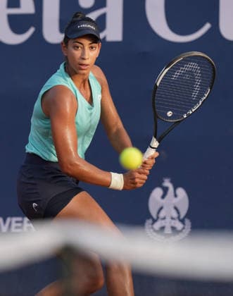 37th WTA, Tennis Damen Palermo Ladies Open 2026 Yasmine Kabbaj of Morocco plays during the 37th Palermo Ladies Open WTA 125 in Palermo, Italy, on July 22, 2026. Palermo Italy  Copyright: xGabrielexMaricchiolox originalFilename:maricchiolo-37thwtap260722_npnS0.jpg