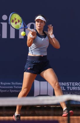 37th WTA, Tennis Damen Palermo Ladies Open 2026 Lola Radivojevic of Serbia plays during the 37th Palermo Ladies Open WTA 125 in Palermo, Italy, on July 22, 2026. Palermo Italy  Copyright: xGabrielexMaricchiolox originalFilename:maricchiolo-37thwtap260722_np7TN.jpg
