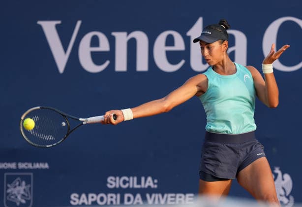 37th WTA, Tennis Damen Palermo Ladies Open 2026 Yasmine Kabbaj of Morocco plays during the 37th Palermo Ladies Open WTA 125 in Palermo, Italy, on July 22, 2026. Palermo Italy  Copyright: xGabrielexMaricchiolox originalFilename:maricchiolo-37thwtap260722_npqnB.jpg