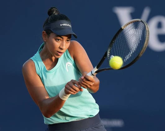 37th WTA, Tennis Damen Palermo Ladies Open 2026 Yasmine Kabbaj of Morocco plays during the 37th Palermo Ladies Open WTA 125 in Palermo, Italy, on July 22, 2026. Palermo Italy  Copyright: xGabrielexMaricchiolox originalFilename:maricchiolo-37thwtap260722_npTli.jpg