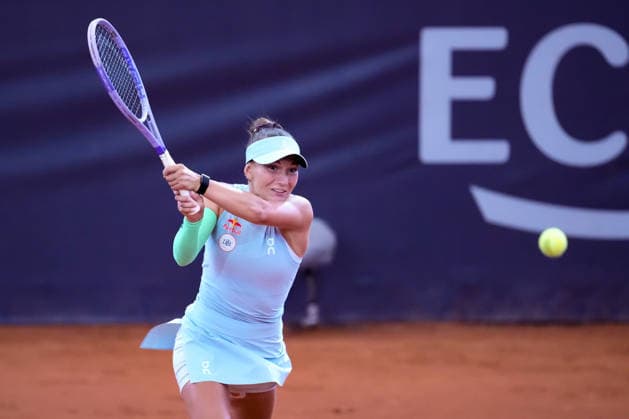 MSC Hamburg Ladies Open - Day 3 Julia Stusek of Germany plays during her Round of 16 match against fifth seed Tamara Korpatsch of Germany at the 2026 MSC Hamburg Ladies Open Women s tennis tournament at Am Rothenbaum in Hamburg, Germany. Hamburg Hamburg Germany  Copyright: xOwenxHammondx originalFilename:hammond-2026msch260722_npHDx.jpg