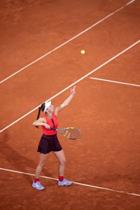 MSC Hamburg Ladies Open - Day 3 Fifth seed Tamara Korpatsch of Germany plays against Julia Stusek of Germany during their round of 16 match at the 2026 MSC Hamburg Ladies Open women s tennis tournament at Am Rothenbaum in Hamburg, Germany. Hamburg Hamburg Germany  Copyright: xOwenxHammondx originalFilename:hammond-2026msch260722_npeIv.jpg