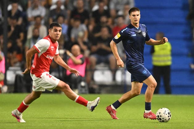 ZELEZNICAR PANCEVO vs BRAGA NIKOLA DJURICIC football Zeleznicar Pancevo vs Braga UEFA Conference league qualifications match at SC Mladost stadium, Pancevo 22.07.2026 Foto: FOOTBALL, UEFA CONFERENCE LEAGUE, ZELEZNICAR PANCEVO, BRAGA, QUALIFICATIONS Pancevo SC Mladost stadium Serbia Copyright: xMarkoxMetlas xMNxPressx