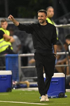 ZELEZNICAR PANCEVO vs BRAGA RADOMIR KOKOVIC coach football Zeleznicar Pancevo vs Braga UEFA Conference league qualifications match at SC Mladost stadium, Pancevo 22.07.2026 Foto: FOOTBALL, UEFA CONFERENCE LEAGUE, ZELEZNICAR PANCEVO, BRAGA, QUALIFICATIONS Pancevo SC Mladost stadium Serbia Copyright: xMarkoxMetlas xMNxPressx