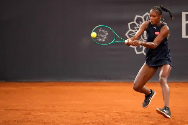 MSC Hamburg Ladies Open - Day 3 Noma Noha Akugue of Germany plays against fourth seed Anna Bondar of Hungary during their round of 16 match at the 2026 MSC Hamburg Ladies Open Women s tennis tournament at Am Rothenbaum in Hamburg, Germany. Hamburg Germany  Copyright: xOwenxHammondx originalFilename:hammond-2026msch260722_npI6Z.jpg