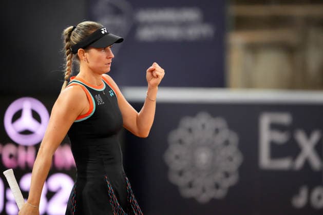 MSC Hamburg Ladies Open - Day 3 Fourth seed Anna Bondar of Hungary is in action during her round of 16 match against Noma Noha Akugue of Germany at the 2026 MSC Hamburg Ladies Open women s tennis tournament at Am Rothenbaum in Hamburg, Germany. Hamburg Germany  Copyright: xOwenxHammondx originalFilename:hammond-2026msch260722_nptCf.jpg