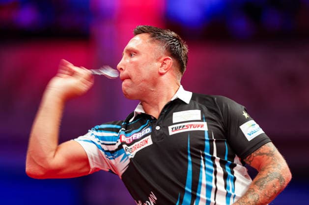 Betfred World Matchplay Gerwyn Price during Round Two of the 2026 Betfred World Matchplay at Winter Gardens, Blackpool 22 07 2026 UK Newspapers OUT Copyright: xMaxxTomlinsonx FIL-23648-0027