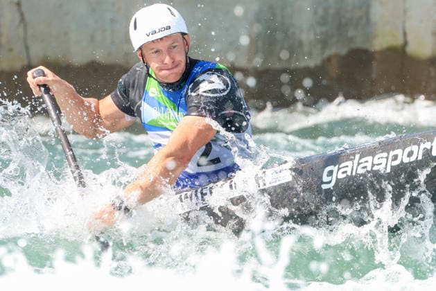ICF Canoe Slalom World Championships Michal WIercioch during ICF Canoe Slalom World Championships in Oklahoma City, USA, on July 22, 2026 Oklahoma City USA  Copyright: xFotoxOlimpikx originalFilename:jastrzebowski-icfcanoe260722_np7u9.jpg