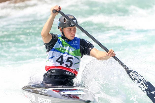 ICF Canoe Slalom World Championships Hanna Danek during ICF Canoe Slalom World Championships in Oklahoma City, USA, on July 22, 2026 Oklahoma City USA  Copyright: xFotoxOlimpikx originalFilename:jastrzebowski-icfcanoe260722_npvHK.jpg