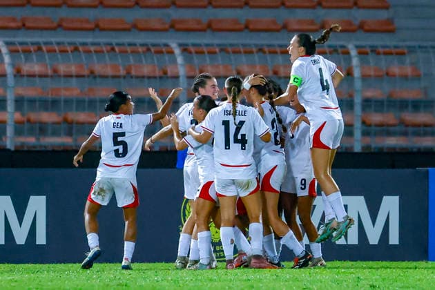 AFF Women s Cup 2026 Indonesia Vs Laos in Kuala Lumpur, Malaysia - 22 JULY 2026. Indonesia players seen celebrating after scoring a goal during the AFF Women s Cup 2026 Final match between Indonesia and Laos at Kuala Lumpur Football Stadium. Final score; Indonesia 5 : 0 Laos. Kuala Lumpur Malaysia Copyright: xWongxFokxLoyx xSOPAxImagesx 20260722_AFW_2228 copy