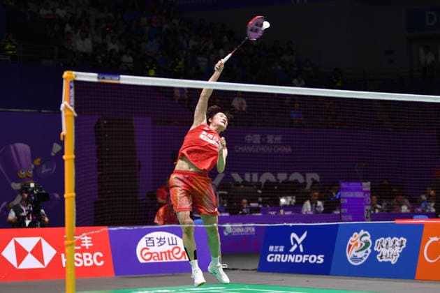 CHANGZHOU, CHINA - JULY 23: Chen Yufei of China competes in the Women s Singles Round of 16 match against PV Sindhu of India on day 3 of the China Open 2026 at Changzhou Olympic Sports Center Gymnasium on July 23, 2026 in Changzhou, Jiangsu Province of China.  Copyright: xVCGx 111655925846