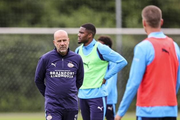 MARIENFELD , 23-07-2026 , trainingsfield Hotel-Residence Klosterpforte , season 2026 2027 , Dutch pre-season football , training PSV , picture shows PSV trainer coach Peter Bosz PSV training camp 23-07-2026  x205161521x Copyright: