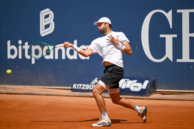 TENNIS - ATP, Tennis Herren Generali Open 2026 KITZBUEHEL,AUSTRIA,23.JUL.26 - TENNIS - ATP World Tour, Generali Open. Image shows Quentin Halys (FRA).  GEPAxpictures xDanielxSchoenherr