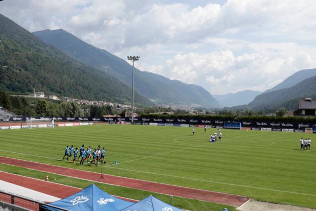SSC Napoli preseason 2026-27 seventh daySSC Napoli s 2026-27 preseason training camp in val di sole in Trentino, Dimaro Folgarida July, 23 2026. _BPH2418 Copyright: xAntonioxBalascox