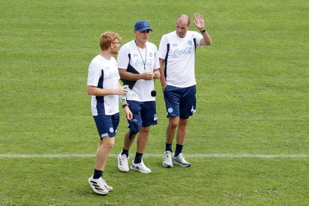 SSC Napoli preseason 2026-27 Napoli™s Italian coach Massimiliano Allegri seventh daySSC Napoli s 2026-27 preseason training camp in val di sole in Trentino, Dimaro Folgarida July, 23 2026. _BPH2513 Copyright: xAntonioxBalascox