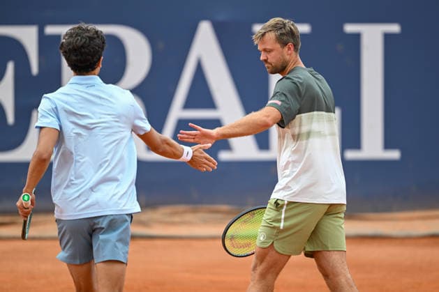TENNIS - ATP, Tennis Herren Generali Open 2026 KITZBUEHEL,AUSTRIA,23.JUL.26 - TENNIS - ATP World Tour, Generali Open. Image shows Pierre Hugues Herbert (FRA) and Kevin Krawietz (GER).  GEPAxpictures xDanielxSchoenherr