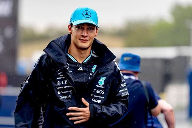 BUDAPEST - Formula 1 driver George Russell of Mercedes AMG-Petronas Formula One Team during the Formula 1 Hungary at the Hungaroring circuit on July 23, 2026 in Budapest, Hungary. (Photo by DeFodi Images) - *** BUDAPEST: Mercedes AMG Petronas Formula One Team driver George Russell during the Formula 1 Hungarian Grand Prix at the Hungaroring circuit on July 23, 2026, in Budapest, Hungary. Photo by DeFodi Images