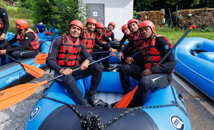 23.07.2026 - Fussball - 2. Fussball-Bundesliga - Saison 2026 2027 - 1. FC Nürnberg FCN Club - Trainingslager Sommer Sommertrainingslager Gais - Bruneck - Südtirol - Zink DaMa - xdaxmax -Teamevent - Rafting - Ioannis Masouras (21, 1. FC Nürnberg FCN ) Alexios Kalogeropoulos (4, 1. FC Nürnberg FCN ) Rayan Ghrieb (7, 1. FC Nürnberg FCN ) Adam Markhiev (6, 1. FC Nürnberg FCN ) Javier Fernandez (8, 1. FC Nürnberg FCN ) Styopa Mkrtchyan (5, 1. FC Nürnberg FCN ) Mohamed Ali Zoma (23, 1. FC Nürnberg FCN ) *** July 23, 2026 Soccer 2 Soccer Bundesliga 2026–2027 Season 1 FC Nuremberg (FCN) Club Summer Training Camp Summer Training Camp in Gais, Brunico, South Tyrol Zink DaMa xdaxmax Team Event: Rafting Ioannis Masouras 21, 1 FC Nuremberg (FCN) Alexios Kalogeropoulos 4, 1 FC Nuremberg (FCN) Rayan Ghrieb 7, 1 FC Nuremberg (FCN) Adam Markhiev 6, 1 FC Nuremberg (FCN) Javier Fernandez 8, 1 FC Nuremberg (FCN) Styopa Mkrtchyan 5, 1 FC Nuremberg (FCN) Mohamed Ali Zoma 23, 1 FC Nuremberg (FCN)
