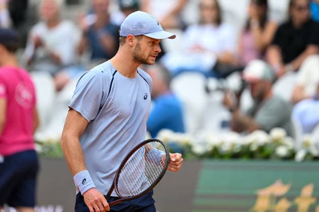 TENNIS - ATP, Tennis Herren Generali Open 2026 KITZBUEHEL,AUSTRIA,23.JUL.26 - TENNIS - ATP World Tour, Generali Open. Image shows the rejoicing of Yannick Hanfmann (GER).  GEPAxpictures xDanielxSchoenherr