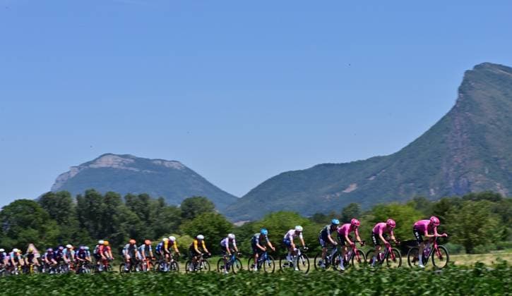 The pack of riders pictured in action during stage 18 of the 2026 Tour de France cycling race, a stage of 185km from Voiron to Orcieres-Merlette, on Thursday 23 July 2026. The 113th edition of the Tour de France starts on Saturday 4 July in Barcelona, Spain, and will finish in Paris, France on the 26th of July. POOLxPETExGODING  x181834805x