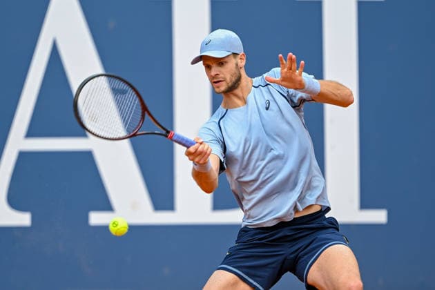 TENNIS - ATP, Tennis Herren Generali Open 2026 KITZBUEHEL,AUSTRIA,23.JUL.26 - TENNIS - ATP World Tour, Generali Open. Image shows Yannick Hanfmann (GER).  GEPAxpictures xDanielxSchoenherr