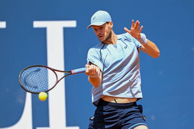 TENNIS - ATP, Tennis Herren Generali Open 2026 KITZBUEHEL,AUSTRIA,23.JUL.26 - TENNIS - ATP World Tour, Generali Open. Image shows Yannick Hanfmann (GER).  GEPAxpictures xDanielxSchoenherr