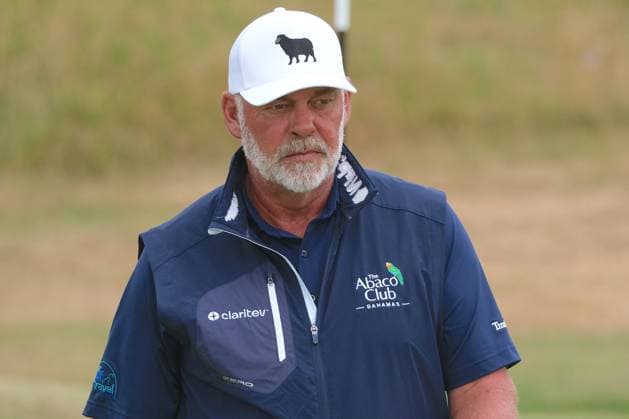 UK: The ISPS HANDA Senior Open Championship at King‚Äôs Course, Gleneagles, Scotland on 23 July 2026: Pictured: Darren Clarke (NIR) during the first round of the ISPS Handa Senior Open Championship 2026 Gleneagles King‚Äôs Course Scotland Scotland Copyright: xAlexxToddx