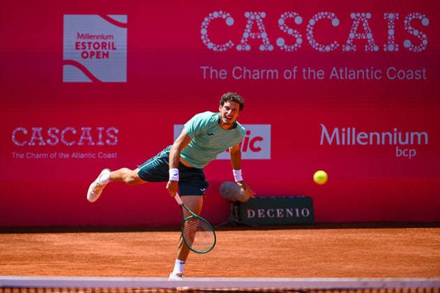July 23, 2026, Lisbon, Lisbon, Portugal: PABLO CARRENO BUSTA in action during the Round of 16 at the Millennium Estoril Open ATP, Tennis Herren tennis tournament at Clube de Tenis do Estoril. Millennium Estoril Open 2026  - ZUMAr238 20260723_zip_r238_002 Copyright: xRicardoxRochax