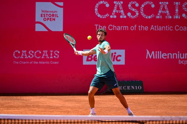 July 23, 2026, Lisbon, Lisbon, Portugal: PABLO CARRENO BUSTA in action during the Round of 16 at the Millennium Estoril Open ATP, Tennis Herren tennis tournament at Clube de Tenis do Estoril. Millennium Estoril Open 2026  - ZUMAr238 20260723_zip_r238_010 Copyright: xRicardoxRochax