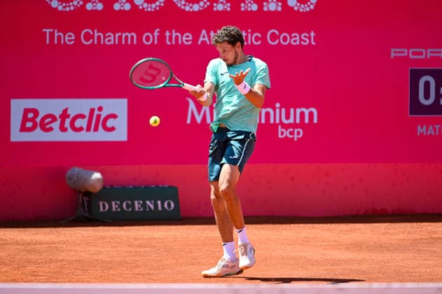 July 23, 2026, Lisbon, Lisbon, Portugal: PABLO CARRENO BUSTA in action during the Round of 16 at the Millennium Estoril Open ATP, Tennis Herren tennis tournament at Clube de Tenis do Estoril. Millennium Estoril Open 2026  - ZUMAr238 20260723_zip_r238_014 Copyright: xRicardoxRochax