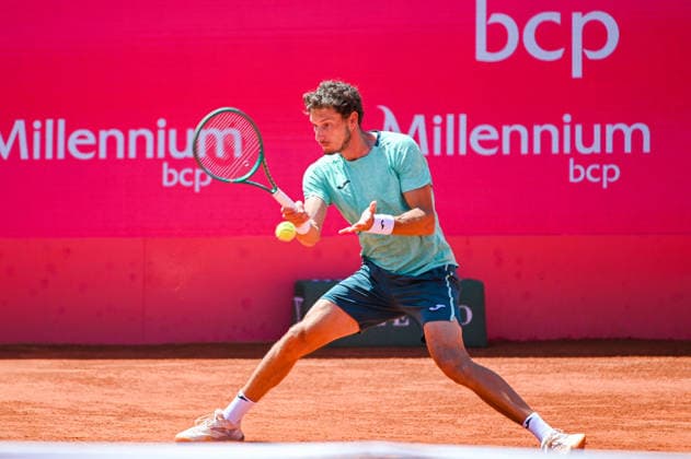 July 23, 2026, Lisbon, Lisbon, Portugal: PABLO CARRENO BUSTA in action during the Round of 16 at the Millennium Estoril Open ATP, Tennis Herren tennis tournament at Clube de Tenis do Estoril. Millennium Estoril Open 2026  - ZUMAr238 20260723_zip_r238_016 Copyright: xRicardoxRochax