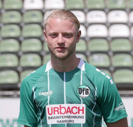 Tom Kankowski (VfB Luebeck) ; VfB Luebeck; RL Nord Portraettermin 2026 2027 *** Tom Kankowski, VfB Lübeck, VfB Lübeck, RL North, Photo Shoot 2026, 2027