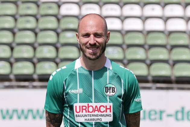 Marvin Thiel (VfB Luebeck ; VfB Luebeck; RL Nord Portraettermin 2026 2027 *** Marvin Thiel, VfB Lübeck, VfB Lübeck, RL North, Photo Shoot 2026, 2027
