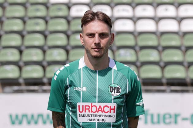 Fabian Istefo (VfB Luebeck) ; VfB Luebeck; RL Nord Portraettermin 2026 2027 *** Fabian Istefo, VfB Lübeck, VfB Lübeck, RL North, Photo Op 2026, 2027