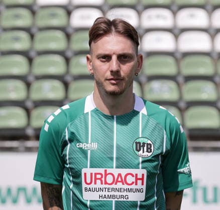 Fabian Istefo (VfB Luebeck) ; VfB Luebeck; RL Nord Portraettermin 2026 2027 *** Fabian Istefo, VfB Lübeck, VfB Lübeck, RL North, Photo Op 2026, 2027