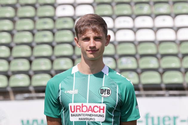 Colin Ulrich (VfB Luebeck) ; VfB Luebeck; RL Nord Portraettermin 2026 2027 *** Colin Ulrich, VfB Lübeck, VfB Lübeck, RL North, Photo Shoot 2026, 2027