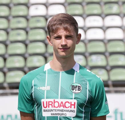 Colin Ulrich (VfB Luebeck) ; VfB Luebeck; RL Nord Portraettermin 2026 2027 *** Colin Ulrich, VfB Lübeck, VfB Lübeck, RL North, Photo Shoot 2026, 2027