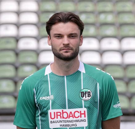 Maximilian Schuett (VfB Luebeck) ; VfB Luebeck; RL Nord Portraettermin 2026 2027 *** Maximilian Schuett, VfB Lübeck, VfB Lübeck, RL North, Photo Shoot 2026–2027