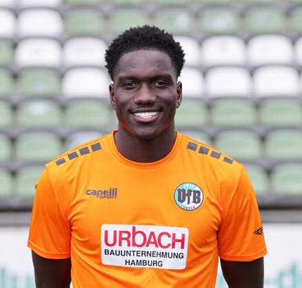 Torhueter Ismael Francios Bos (VfB Luebeck) ; VfB Luebeck; RL Nord Portraettermin 2026 2027 *** Goalkeeper Ismael Francios Bos, VfB Lübeck, VfB Lübeck, RL North, Photo Shoot 2026–2027