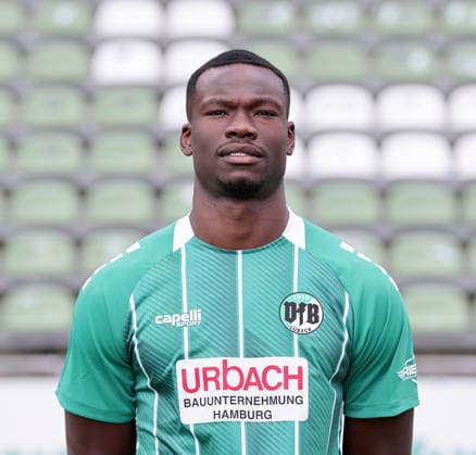 Joel Chinaemerem Amadi (VfB Luebeck) ; VfB Luebeck; RL Nord Portraettermin 2026 2027 *** Joel Chinaemerem Amadi VfB Lübeck VfB Lübeck RL North Photo Op 2026 2027