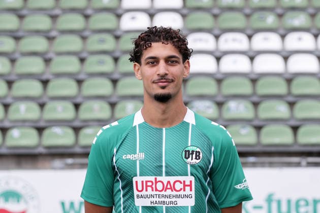 Elias Al Sadi (VfB Luebeck) ; VfB Luebeck; RL Nord Portraettermin 2026 2027 *** Elias Al Sadi, VfB Lübeck, VfB Lübeck, RL North, Photo Shoot 2026, 2027